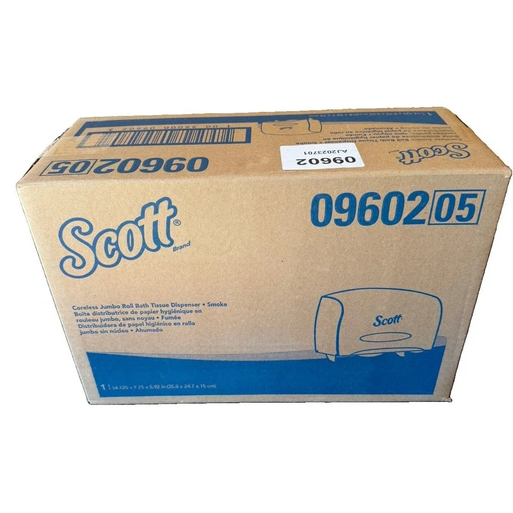 Scott 09602-05 Coreless Jumbo Roll Bath Tissue Dispenser Color Smoke New In Box